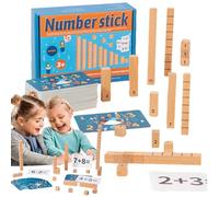 Generisch Matematica manipolativa 1a classe, blocchi di conteggio - Numero di legno inodore - Home Supplies, Addition & Subtraction Games per asilo bambini e ragazze