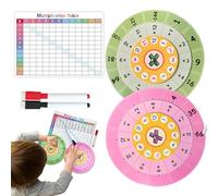 Generisch Math Spinner Game, Interactive Learning Wheel Toy, Strumento di allenamento educativo, 8,27 x 11,1 pollici, Resource Engaging Classroom for Skill Practice, Fun Study Aid for Home or School