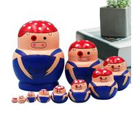 Generisch Matryoska Bambole - Gioco di impilamento Educativo Animali,Tradizionale Russo - Per E Ragazze Così come i genitori E gli appassionati di Decorazione Per Soggiorno Camera Da