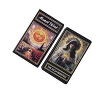 Generisch mazzo di carte Orakel, set da tavolo dei tarocchi, 10,3 x 6 cm, di gioco di carte compatto con simbolismo spirituale, set di carte per principianti, design hobby, uso quotidiano per