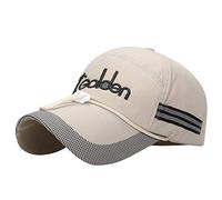 Generisch Men Dry Quick Cap Hat 360 Reflective Flashback Die für eine Running Baseball Cap Holder Wand, beige., Taglia unica