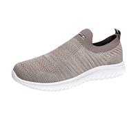 Generisch Mens Mesh Papillon traspirante tessuto leggero comodo casual scarpe da calcio sale uomo, beige., 45 EU