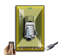 Generisch Mensola da parete per LEGO 42110 Technic La*nd Ro*ver Defen*der, dipinti decorativi per adulti, espositore da parete per modellini di auto, regali per gli amanti dei Lego
