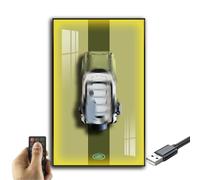 Generisch Mensola da parete per LEGO 42110 Technic La*nd Ro*ver Defen*der, dipinti decorativi per adulti, espositore da parete per modellini di auto, regali per gli amanti dei Lego