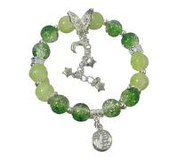 Generisch Messaggi Acciaio Anelli Bracciale Femminile Design Butterfly Beaded Bracciale Bracciale Bracciale Naturale Bracciale Nero Gioielli, Taglia unica, Plastica