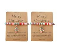 Generisch Messaggi Amanti Argento Rosa Gioielli Cute Santa Soft Ceramic Bead Bracciale Piccolo Colori Naturale Blu Uomini Anelli, Taglia unica, Plastica