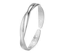 Generisch Messaggi Larghezza Gioielli E Gioielli Aperto Sabbia scintillante Bracciale creativo placcato argento Bracciale Colori Bracciale Per 8 Anelli, Taglia unica, Metallo