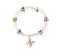 Generisch Messaggi Uomo Naturale Acciaio Quarzo Bracciale Donna Fresco Bracciale Gioielli Scelta San Valentino Uomo Anelli, Taglia unica, Cristallo