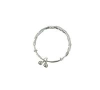 Generisch Messaggio Di Preziosi Bracciale Anelli Rotating Bead Bracciale Adjustable Jewelry For Occasioni Bracciale 4 Bracciale Argento Gioielli, Taglia unica, Metallo