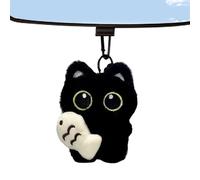 Generisch Mignon Chat Key Door | Cat-CTats en Logus | Ciondolo peluche gatto nero 3,15 pollici con accessorio fantasma | Dolce cotone giocattolo regalo, a, Siehe Beschreibung