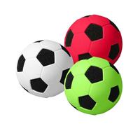 Generisch Mini calcio - 3 pezzi in morbida schiuma giocattolo sportivo - palline gonfiabili - per rilassarsi, sport, interni, esterni, casa, scuola, feste, compleanno