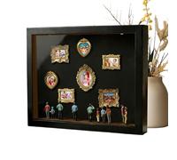 Generisch Mini cornice museo, in legno, con illuminazione, per casa, camera da , ufficio, hotel, famiglia, adulti