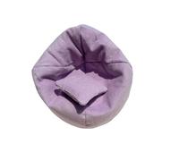 Generisch Mini divano per bambole da 17 cm con morbido cuscino come mobile decorativo nella casa delle bambole per esposizione o decorazione della stanza (viola, 10 cm)