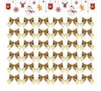 Generisch Mini Gift Bows - Ornamento Natalizio, 5 x 5 cm, per Avvolgere i veleni, Embellishments with Cheerful Appeal, Bows & Ribbons, Ribbon Decorations for Mantel, Fireplace And Doorways