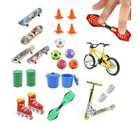 Generisch Mini skateboard per le dita, mini regali per feste e imbottiture, per feste di compleanno, antistress