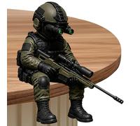 Generisch Mini soldati, piccola statuetta realistica in miniatura, soldati giocattolo, per giochi di ruolo, giochi di fantasia, progetti di apprendimento, decorazione, decorazione da tavolo, per feste