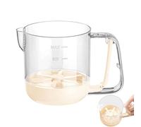 Generisch Miscelatore manuale per uova pressato, frusta manuale per panna, frusta a pressione multifunzionale, gadget da cucina facile per cuocere, cucinare e bevande, 16,1 x 12,2 x 11,5 cm