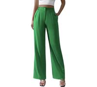 Generisch Missmatter, pantaloni da donna Soraease, morbidi come la seta, adatti per tutti i giorni, elasticizzati, per donne anziane oltre i 50 anni, verde, M