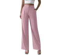 Generisch Missmatter, pantaloni da donna Soraease, morbidi come la seta, adatti per tutti i giorni, elasticizzati, per donne anziane oltre i 50 anni, Colore: rosa., S