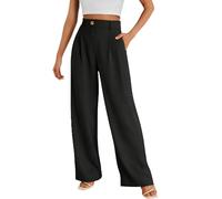 Generisch Missmatter, pantaloni da donna Soraease, morbidi come la seta e drappeggiati per tutti i giorni da donna, pantaloni a braccio salico per donne anziane oltre i 50 anni, Nero , XL