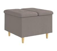 Generisch Mobiletto portaoggetti con cuscino, 60 x 60 x 45 cm, colore | Panca imbottita con vano portaoggetti nascosto, gambe in legno, per soggiorno