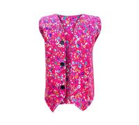 Generisch Moda Leopardo Pattern Westentop Senza Maniche Layering Pezzo Abbigliamento Alla Moda Per Ragazze Bambini Vestito Casual, rosa intenso, 15-16 anni