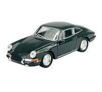 Generisch Modellino di auto compatibile con Porsche 911 modello originale Coupe nero 1963-1973 circa 1/34-1/39 in metallo modellino auto Die Cast nuovo in scatola