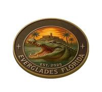 Generisch Moneta da Collezione - Alligator Humor - Collezione Decorativa e Decorazione per esposizioni per Donne, Collezionisti, Amanti della Florida, Bambini, Appassionati di Storia e casa