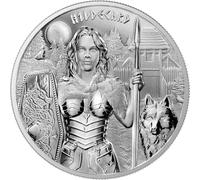 Generisch Moneta d'argento da 1 onza Germania Mint - Valkyries Series: Hildegard 2022 - 1 onza argento - prima edizione!