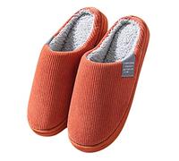 Generisch Morbide pantofole da donna con fodera in peluche per piedi caldi quando si rilassa a casa, Colore: rosso, 40 EU