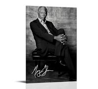 Generisch Morgan Freeman, poster decorativo in bianco e nero, per soggiorno, camera da letto, 20 x 30 cm