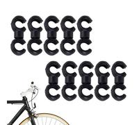 Generisch Morsetti per cavi del cambio - 10 morsetti per cavi per bicicletta | mountain bike, biciclette con marcia fissa accessori per la gestione dei cavi per bici da città, mountain bike, bici