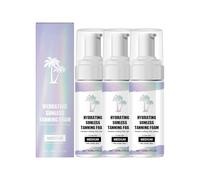 Generisch Mousse autoabbronzante professionale in bronzo autoabbronzante con ingredienti naturali e biologici Acceleratore orno avanzato per viso e corpo (3 pezzi)