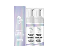 Generisch Mousse autoabbronzante professionale in bronzo autoabbronzante con ingredienti naturali e biologici Acceleratore orno avanzato per viso e corpo (2 pezzi)
