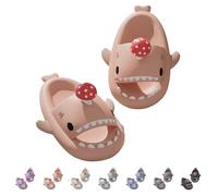 Generisch Mushroom Shark Slides for Men and Women - Non-Slip Comfortable Sandals - Unisex Bath Shower Pool Beach Slippers, rosa., 36/37 EU