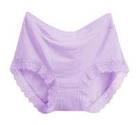 Generisch Mutande da donna da donna, taglie forti, a vita media, comode, traspiranti, morbide, per le donne anziane, a vita alta, PP2, 3XL