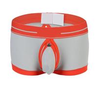 Generisch Mutande da uomo con elefante, con proboscide di elefante, biancheria intima gay, bassa, comode, boxer con elefante, mutandine sottili e morbide, grigio., M