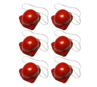 Generisch Naso da clown rosso, cinturino elastico, 5 x 5 cm, costume da naso circo, morbido cigolante, carnevale, Halloween, Natale, cosplay, bambini, adulti, unisex, professionale
