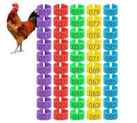Generisch Nastro identificativo per galline, tag numerati per gambe | Etichette numerate per gambe - Gamba da polli, anatre, piccioni