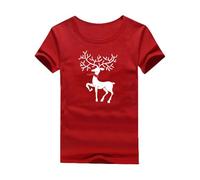 Generisch Natale Famiglia Pigiama Set Matching Pigiama Per I Genitori Bambini Festa Santa Babbo Natale Pigiameria, Colore: rosso, XXL