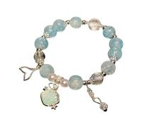 Generisch Naturali Multiple Gioielli Smooth Elastic Regular Adatto Per Le Donne Compleanno Delicato Leggero Wrist Bracciale Gioielli Regalo Da Polso Regalo Anelli, A, Acciaio inossidabile