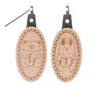Generisch Needle Threader - Embroidery and Sewing Carved Beechwood Threader | Hand Sewing Needle Threader | 2 needleThreader for Embroidery | Knitting Craft Making Tool for Dad Husband Grandma