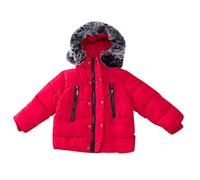 Generisch Neonati Bambini Bambini Bambino Ragazzi Cappotti Invernali Addensare Pile Ragazze Giacca di Mezzogiorno 2025 Abbigliamento Walker Giacca Inverno, Colore: rosso, 6-12 Mesi
