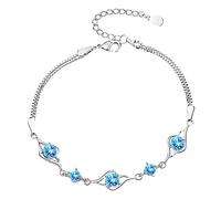 Generisch Nonna Per Bracciale Rosa Sterling Silver Cuore Bracciale Cubic Zirconia Regolabile Bracciali Scelta Naturale Bracciale Donne Anelli, Taglia unica, Rame