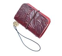 Generisch Notebook tascabile in pelle, 5 x 3 cm, elegante manship Small Notebook Journal 64 Pages, Simple to Carry Leather Pocket Journal Notebook for Writing Women Men Work
