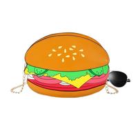 Generisch Novelty Food Purse - Hamburger Fries & Popcorn Shaped | Borsa a spalla da donna | Borsa a mano per viaggio Beach Gym School Incontri Campeggio & Shopping | Design leggero e durevole in PU