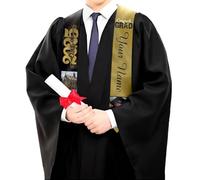 Generisch Novità per la stagione di laurea Elegante sciarpa per cerimonie eventi scolastici con colletto a punta per abiti da laurea. Accessorio versatile per tutte le stagioni., gold, 2