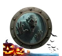 Generisch Oblò fantasma, decorazione vintage, finestra rotonda per Halloween, tema gotico, nautico, decorazione per dormitorio, soggiorno, bagno, camera da letto