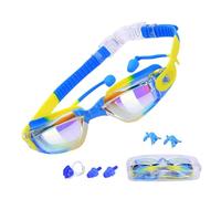 Generisch Occhiali da nuoto per bambini, anti, con tappi per le orecchie, protezione UV, sport acquatici, per ragazze 2 ai 12 anni