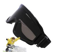Generisch Occhiali da sci da neve per uomo e donna, occhiali da ciclismo professionali con in policarbonato + in TPU, 12,8 x 8,6 cm, design anti-appannamento, occhiali unisex per sport